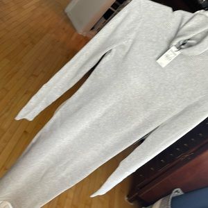 New With tags  express knit dress long length in light gray size S